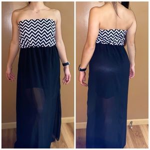 Chevron Maxi Dress 🤩